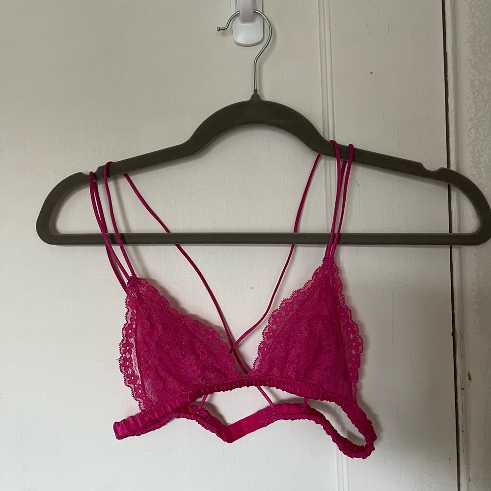 Urban Outfitters Pink Lace Bralette
